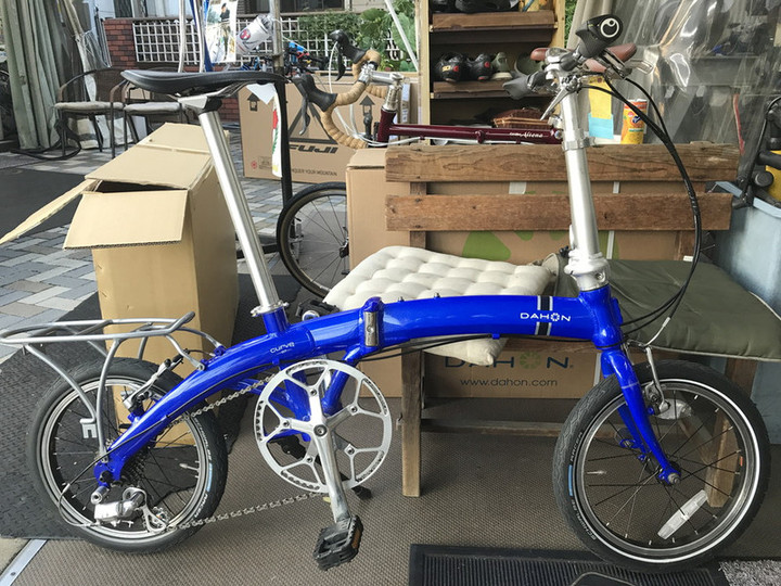 自転車マガジン by ハクセン鳩ヶ谷 : カンパニョーロのVELOCEでダホンのCurve D7 を11段化してみたら、意外にエモいバイクに仕上がった